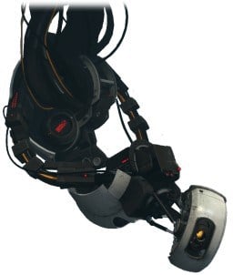 A screenshot of GLaDOS from Portal 2