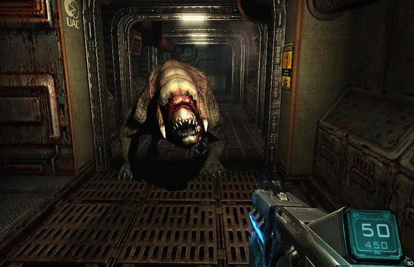 Doom 3 gameplay