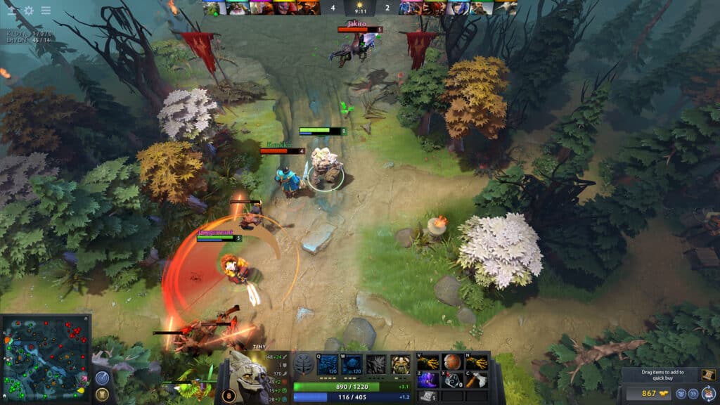 DOTA 2 gameplay