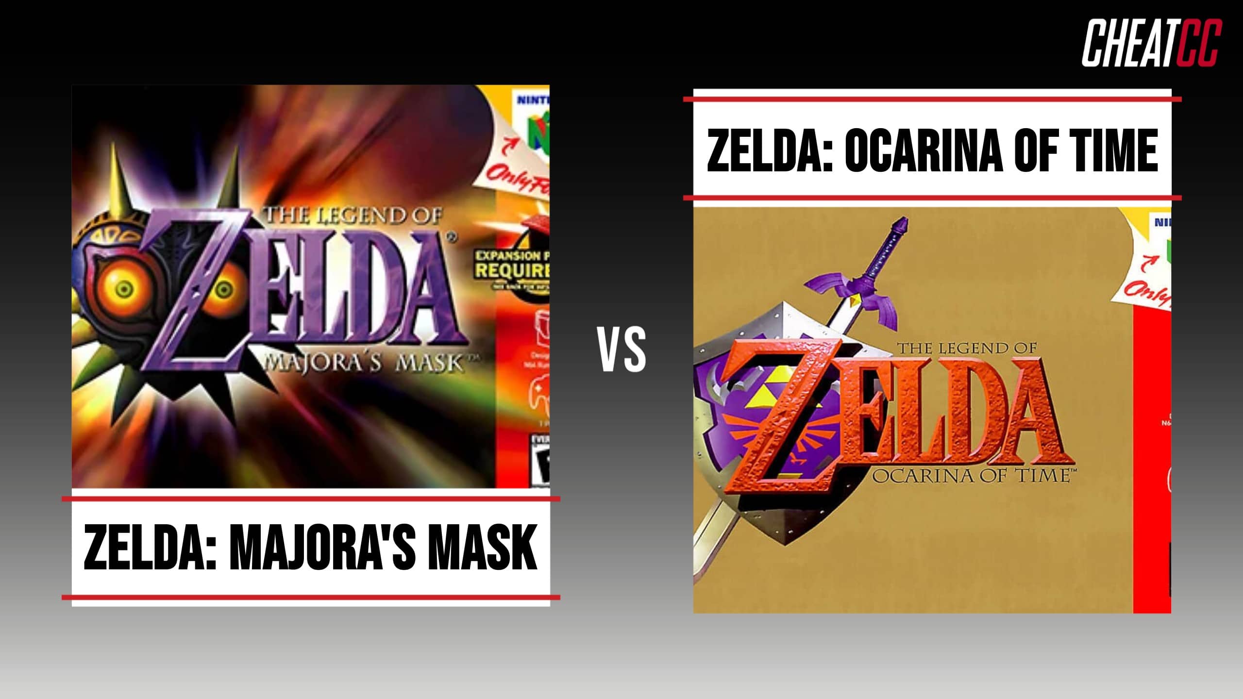 Zelda: Majora's Mask vs Zelda: Ocarina of Time