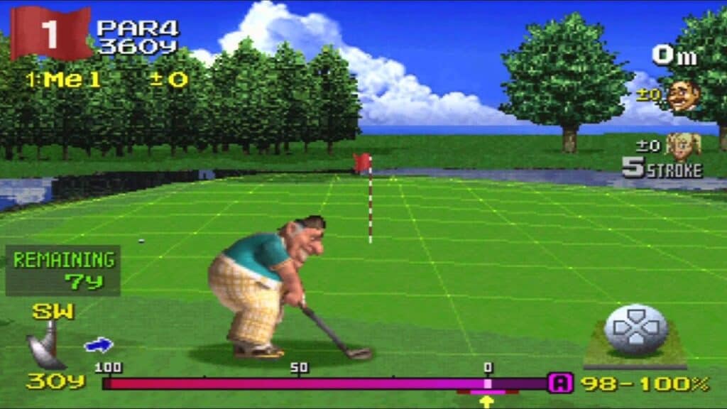 Hot Shots Golf 2 gameplay