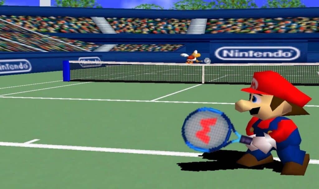 Mario Tennis gameplay