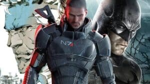 Mass Effect, Metal Gear Solid, Batman Arkham key art