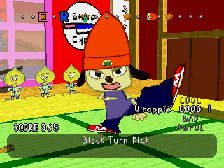 PaRappa the Rapper gameplay