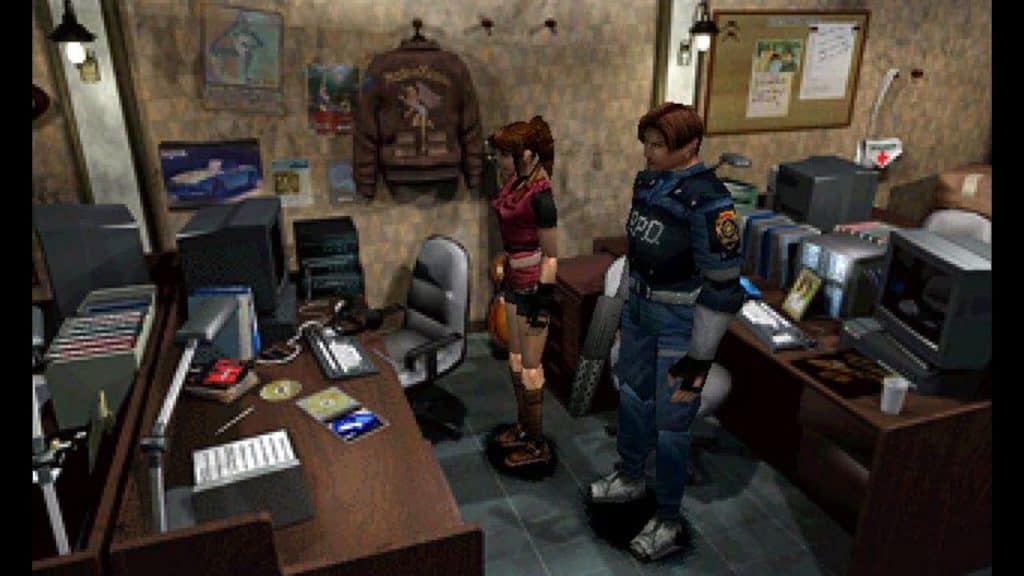 Resident Evil 2 (1998) gameplay