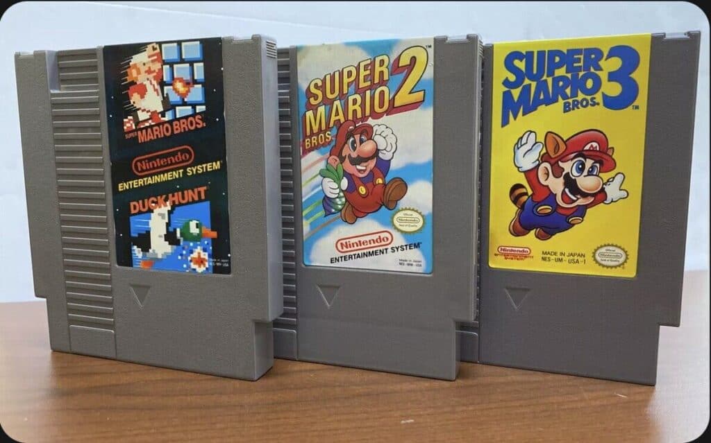 Super Mario Bros. NES cartridges