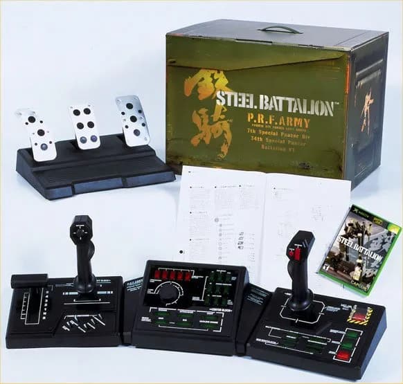 Steel Battalion controller and game