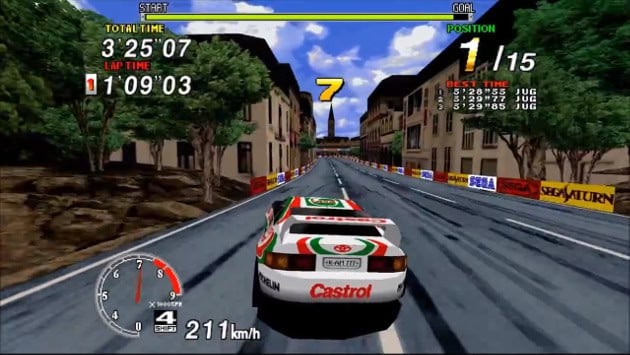 Sega Rally 2 gameplay