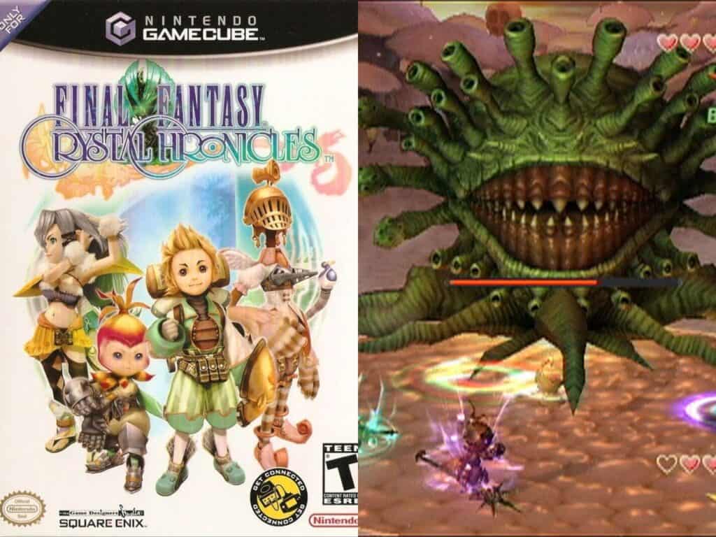 Final Fantasy Crystal Chronicles box art and gameplay