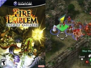 Fire Emblem: Path of Radiance box art and gameplay