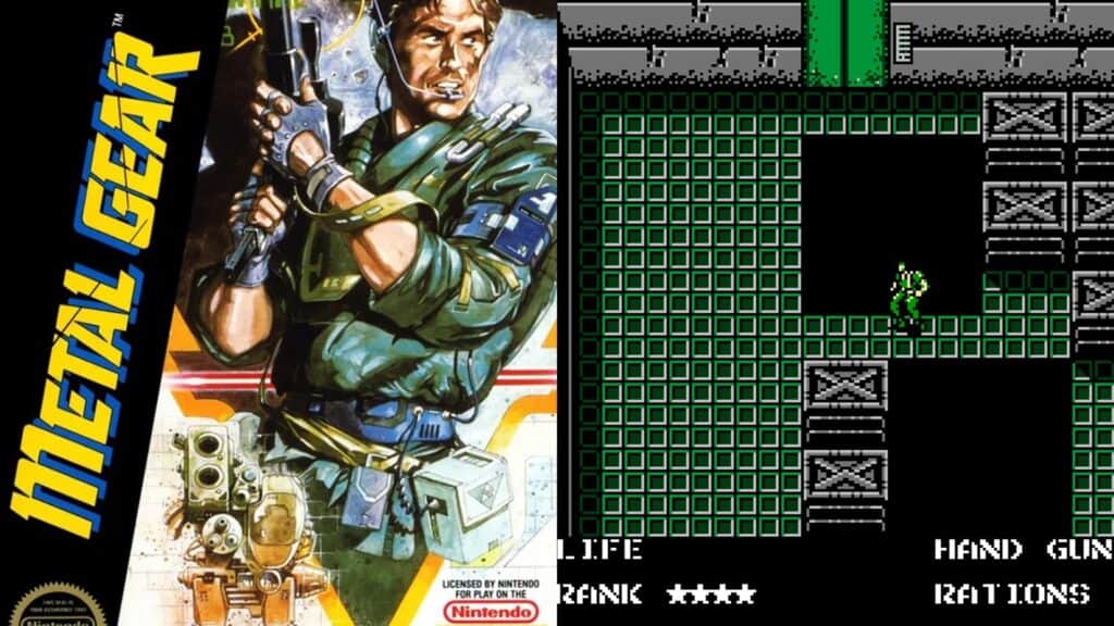 Metal Gear box art and gameplay