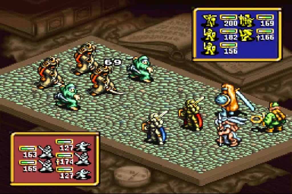 Ogre Battle gameplay