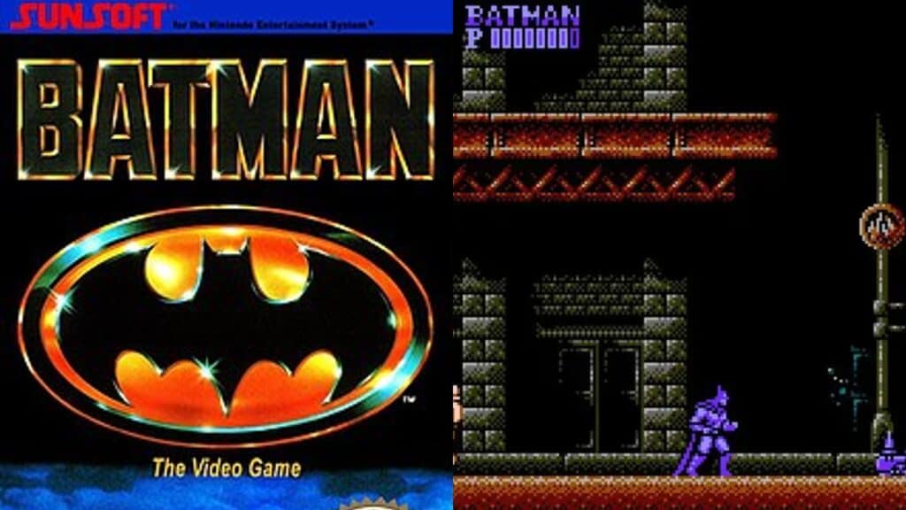 Batman: The Video Game box art and gameplay