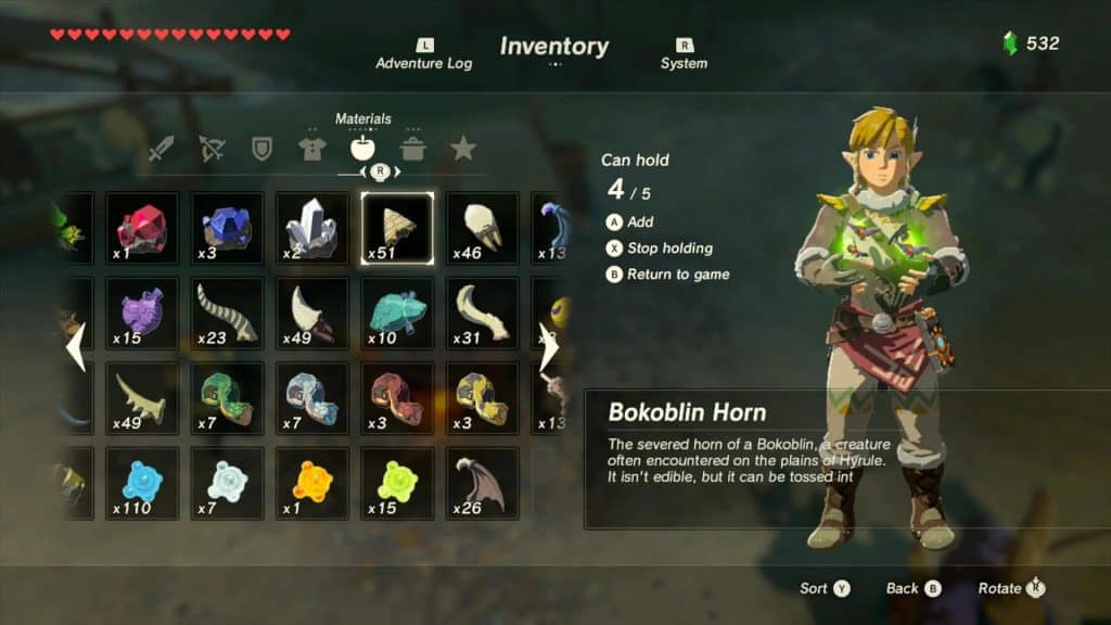 Zelda: Breath of the Wild gameplay
