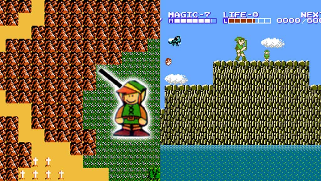 Zelda II map and doll