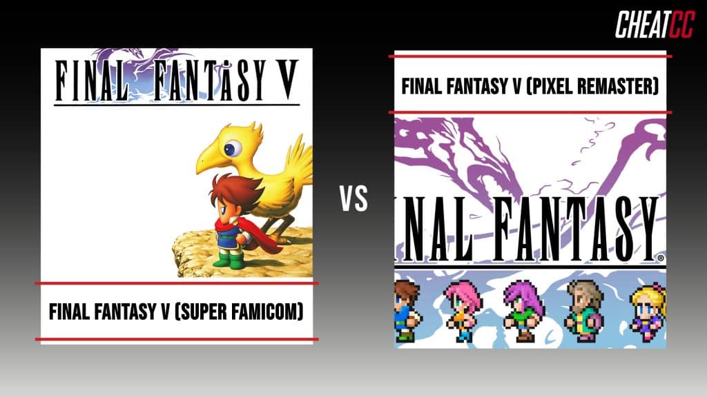 Final Fantasy V vs Final Fantasy V Pixel Remaster