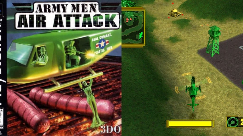 Army Men: Air Attack cover art and gameplay