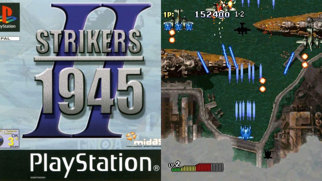 Strikers 1945 II cover and gameplay