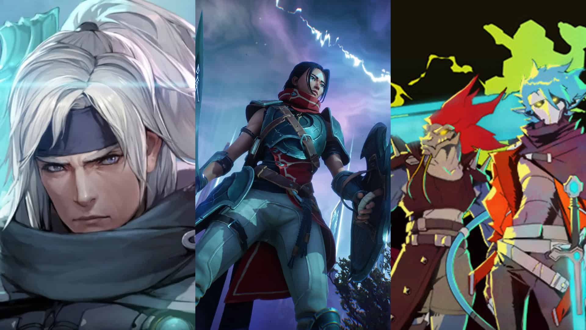 Blade Chimera, Eternal Strands, and Hyper Light Breaker key art