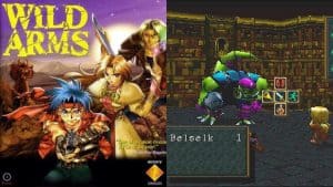 Wild Arms box art and gameplay