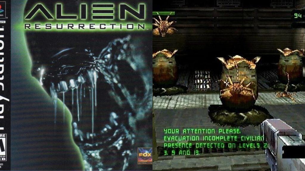 Alien: Resurrection cover and gameplay