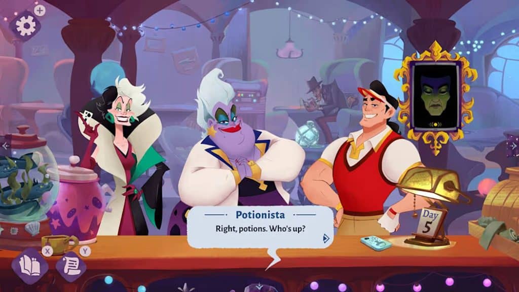 Disney Villains Cursed Café gameplay