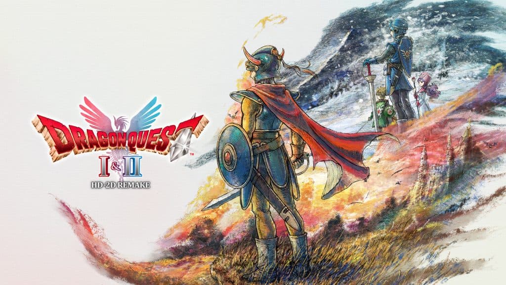 Dragon Quest 1 and 2 HD-2D Remake key art