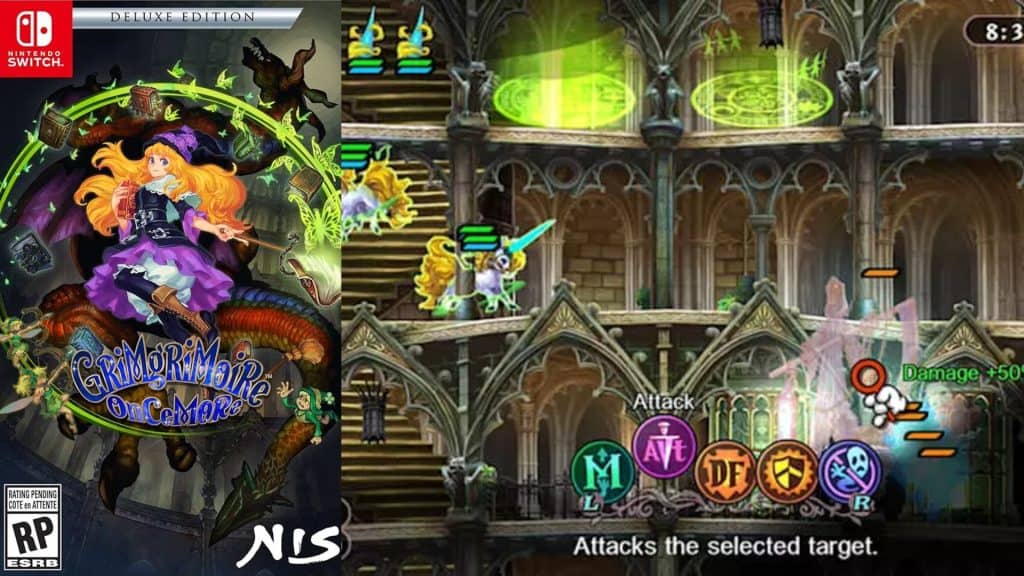 GrimGrimoire Oncemore cover and gameplay