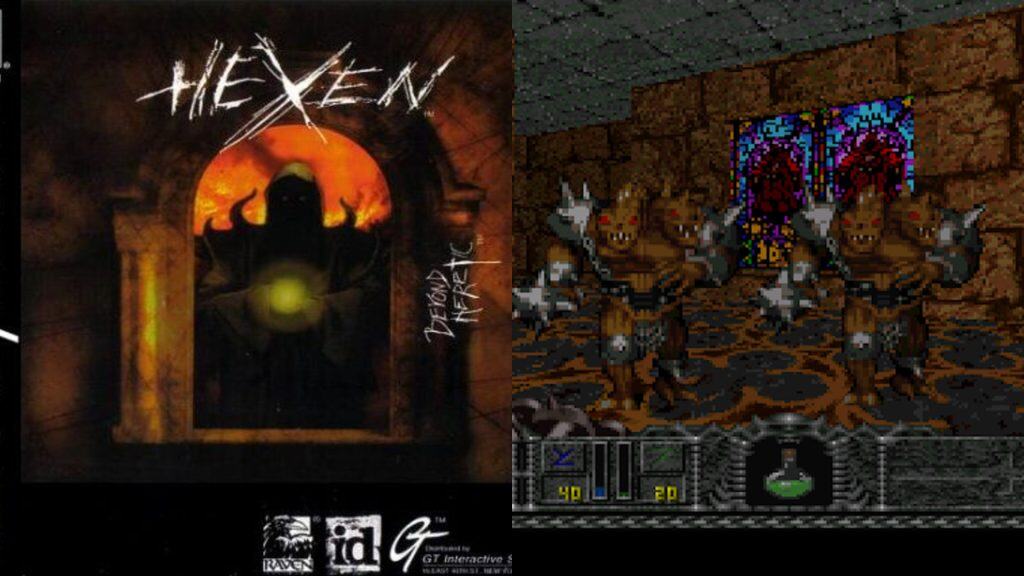 Hexen cover and gameplay
