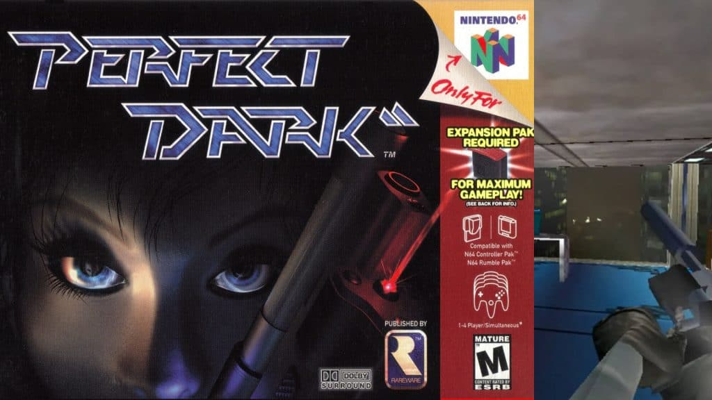 Perfect Dark cover and gameplay