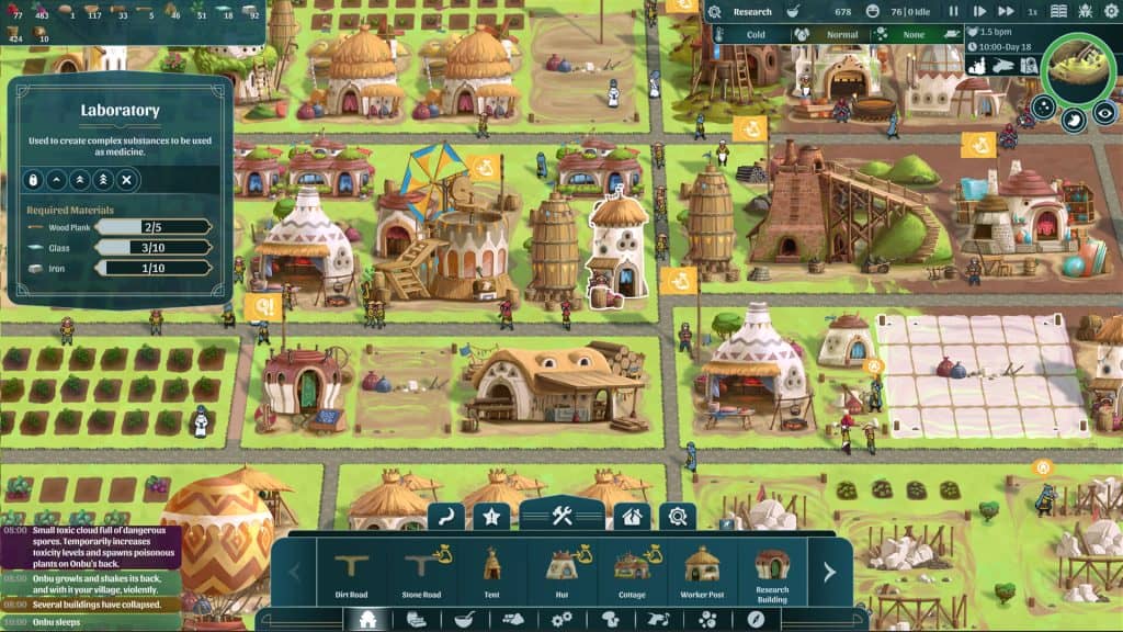 The Wandering Village gameplay