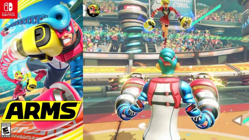 ARMS cover and gameplay