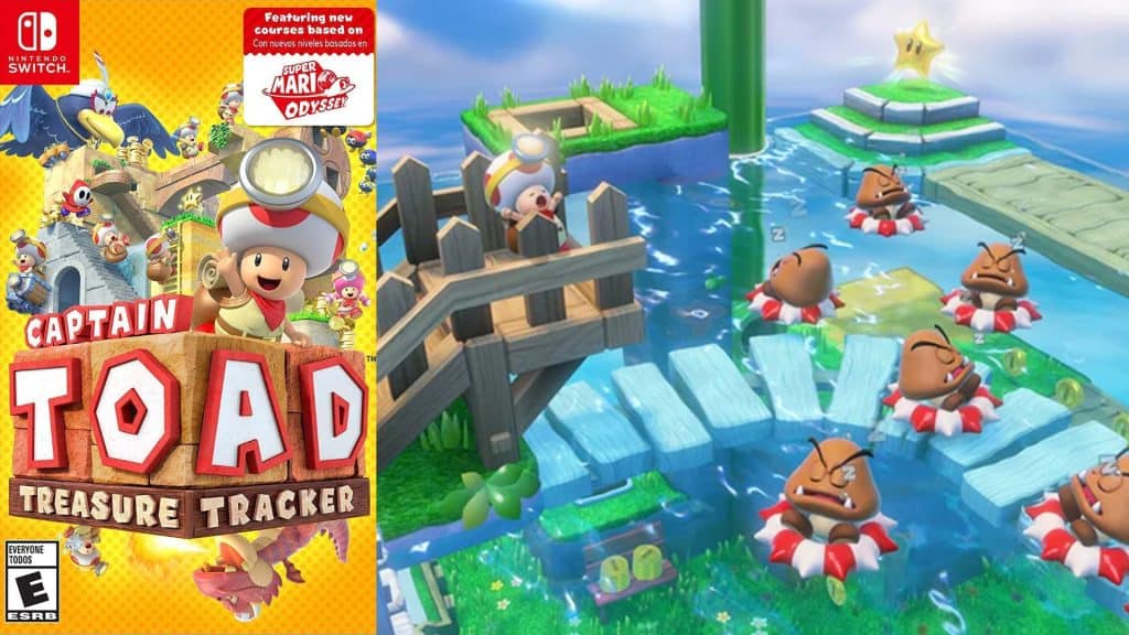 Captain Toad: Treasure Tracker cover and gameplay