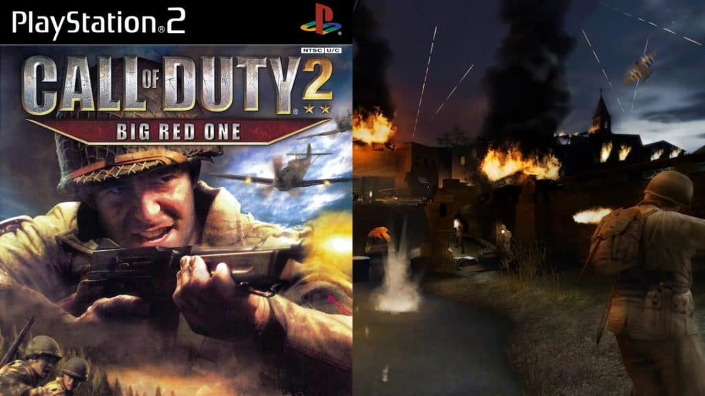 Call of Duty 2: Big Red One cover and gameplay