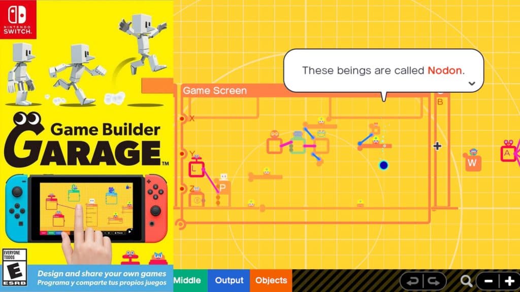 Game Builder Garage cover and gameplay