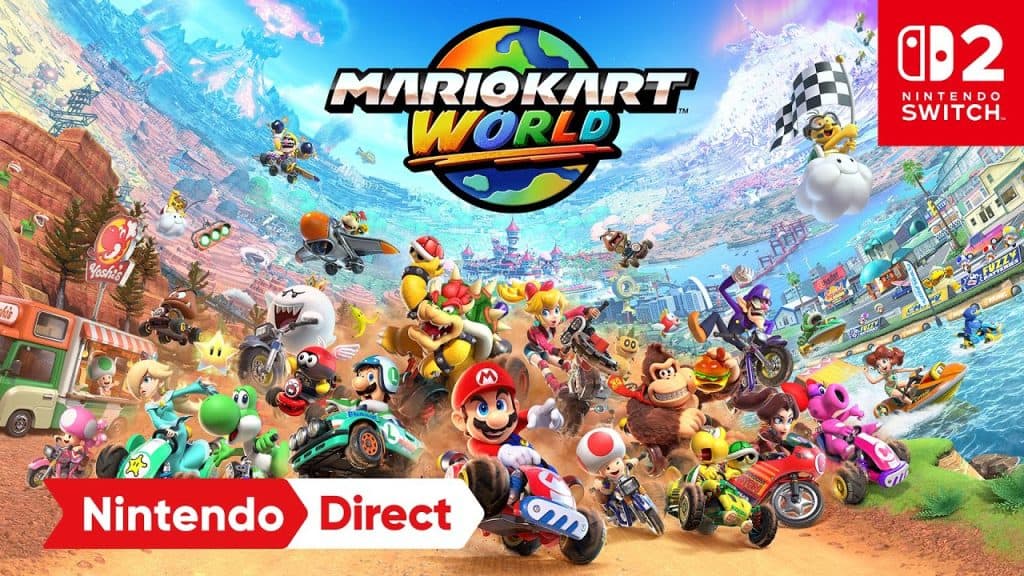 Mario Kart World key art