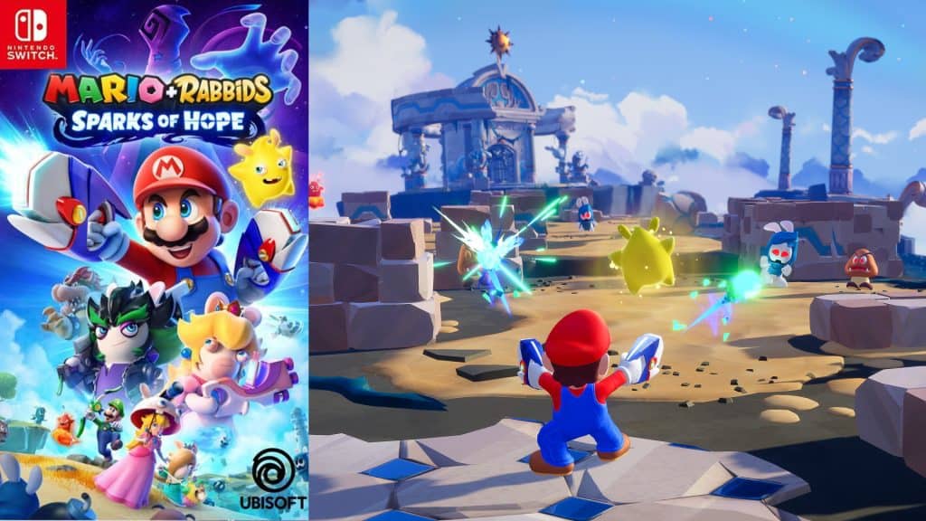Mario + Rabbids: Sparks of Hope cover and gameplay