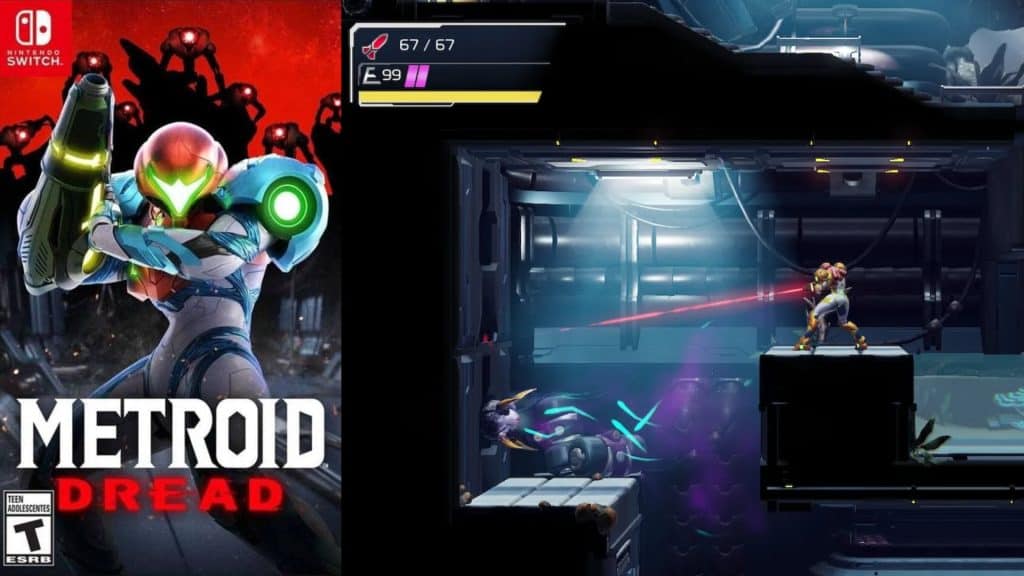 Metroid Dread cover and gameplay