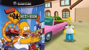 The Simpsons: Hit and Run cover and gameplay
