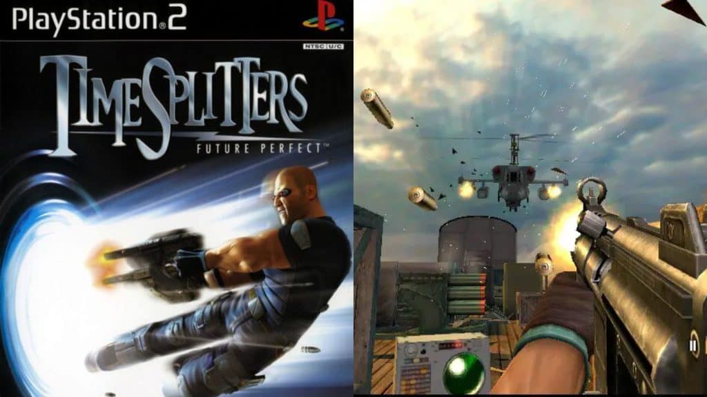 TimeSplitters: Future Perfect cover and gameplay