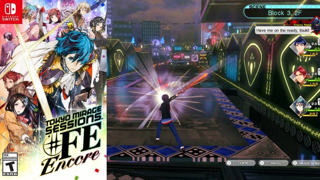 Tokyo Mirage Sessions #FE Encore cover and gameplay
