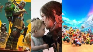 Death Stranding 2, FBC: Firebreak, and Mario Kart World key art