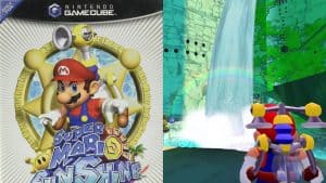 Super Mario Sunshine cover and gameplay