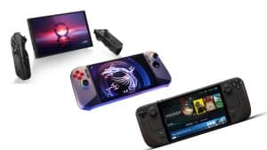 Lenovo Legion GO, MSI Claw, and Steam Deck OLED
