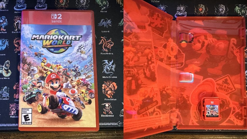 Mario Kart World packaging