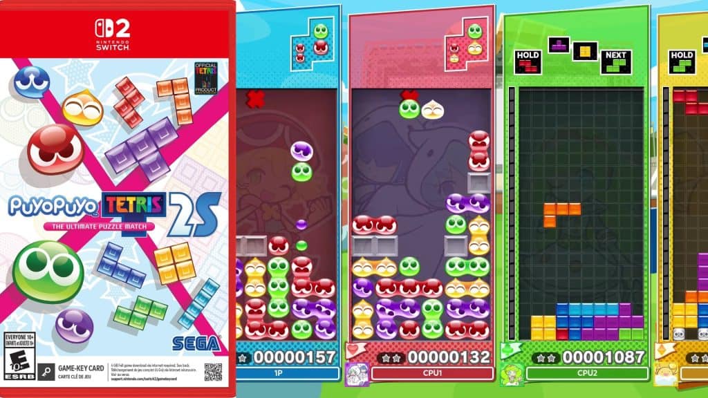 Puyo Puyo Tetris 2S cover and gameplay