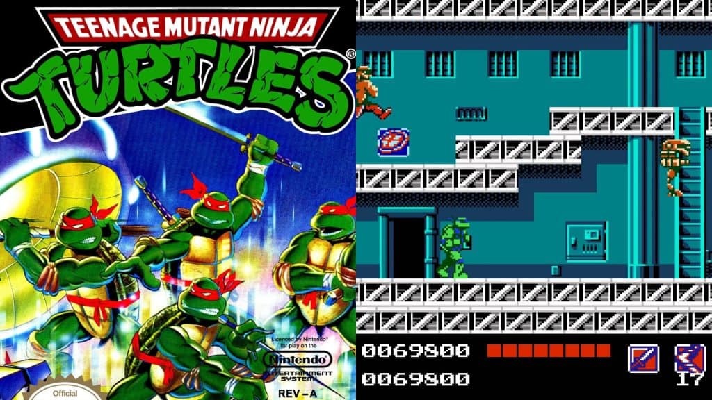 Teenage Mutant Ninja Turtles cover and gameplay