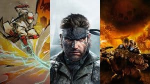Metal Gear Solid Delta, Shinobi Art of Vengeance, and Gears of War Reloaded key art