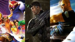 F-Zero GX, Splinter Cell, and TimeSplitters: Future Perfect key art