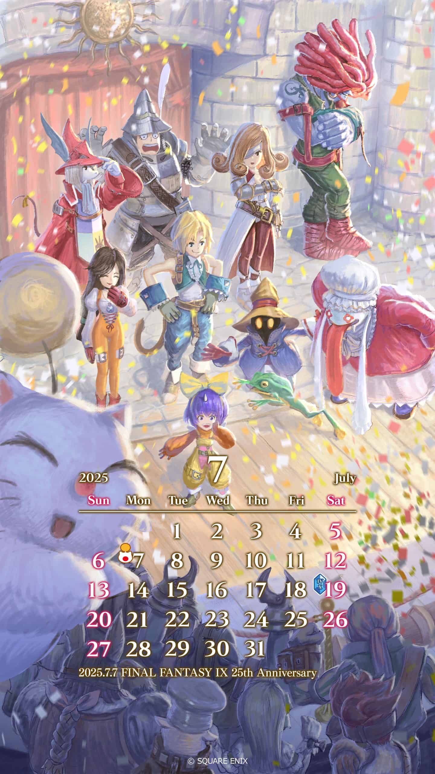 Final Fantasy IX July Calendar & Wallpaper